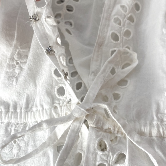 Free People NWT Tangerine Eyelet Top - Picture 7 of 15